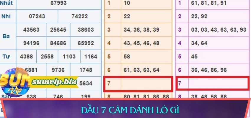 Đầu 7 câm đánh lô gì